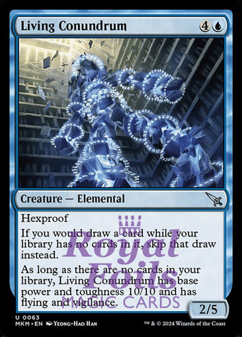 Living Conundrum 4x FOIL MTG Murders at Karlov Manor MKM Uncommon MINT blue