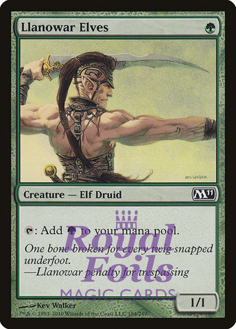 Llanowar Elves 1x FOIL MTG M11 Core Set Common MINT green