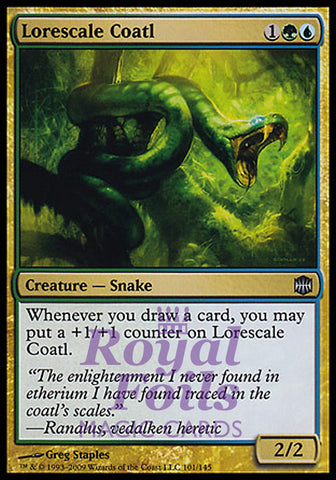 Lorescale Coatl 1x FOIL ARB MTG Alara Reborn Uncommon MINT green blue