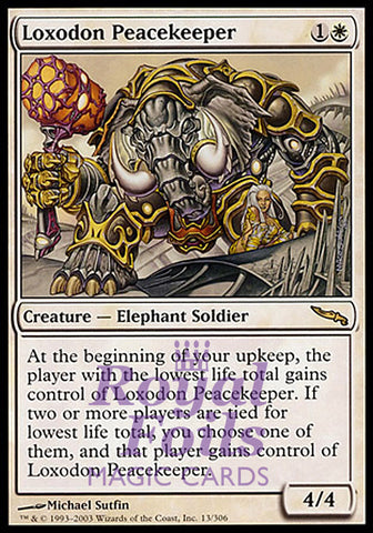 Loxodon Peacekeeper 1x FOIL MDN MTG Mirrodin Rare MINT white