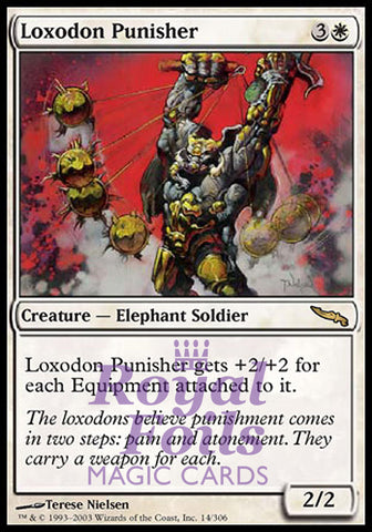 Loxodon Punisher 1x FOIL MDN MTG Mirrodin Rare MINT white
