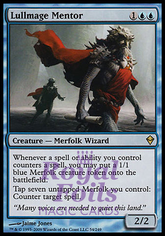 Lullmage Mentor 1x FOIL ZEN MTG Zendikar Rare MINT blue