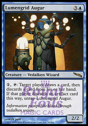 Lumengrid Augur 1x FOIL MDN MTG Mirrodin Rare MINT blue
