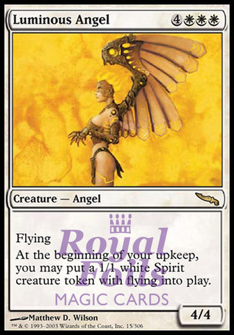 Luminous Angel 1x FOIL MDN MTG Mirrodin Rare MINT white
