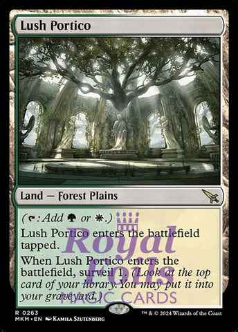 Lush Portico 1x FOIL MTG Murders at Karlov Manor MKM Rare MINT green white land