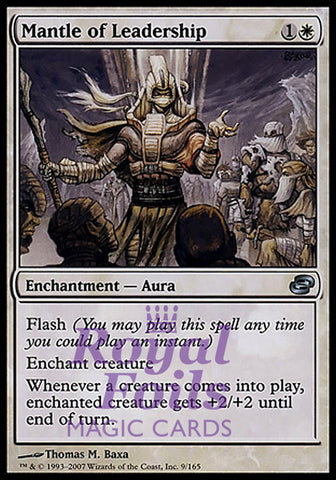 Mantle of Leadership 2x FOIL PLC MTG Planar Chaos Uncommon MINT white