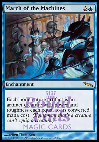 March of the Machines 1x FOIL MDN MTG Mirrodin Rare MINT blue