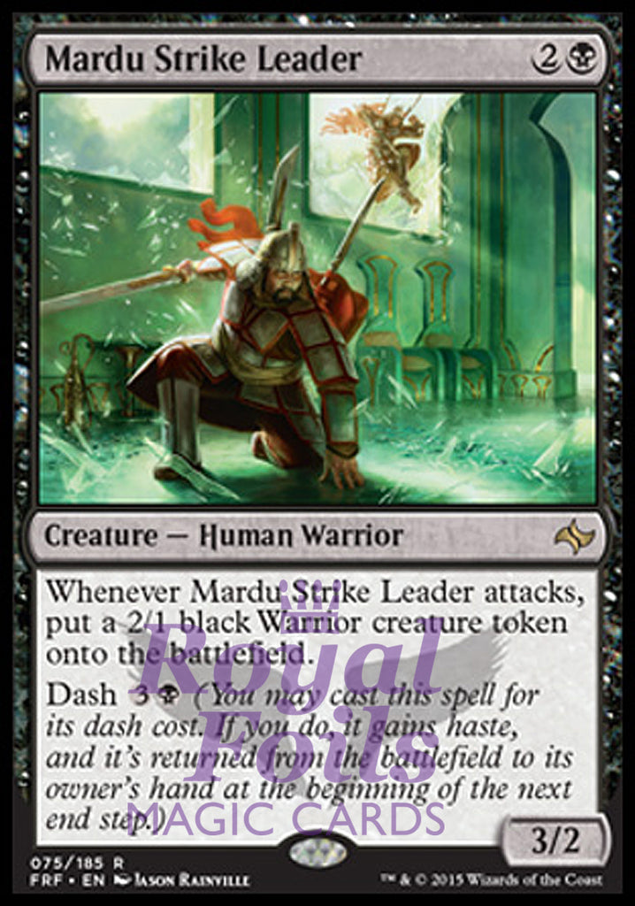 Mardu Strike Leader 1x FOIL FRF Fate Reforged Rare MINT black
