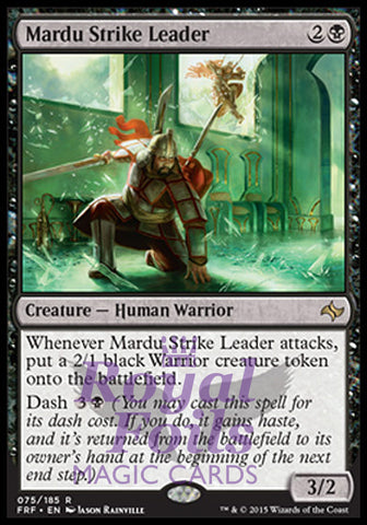 Mardu Strike Leader 1x FOIL FRF Fate Reforged Rare MINT black