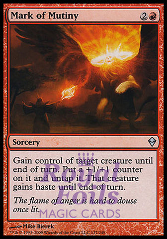 Mark of Mutiny 2x FOIL ZEN MTG Zendikar Uncommon MINT red