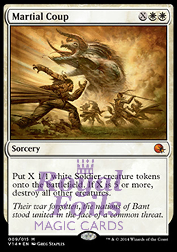 Martial Coup 1x FOIL MTG FTV From the Vault Annihilation MINT white