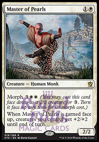 Master of Pearls 2x FOIL MTG KTK Khans of Tarkir Rare MINT white