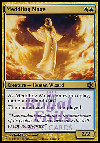 Meddling Mage 1x FOIL ARB MTG Alara Reborn Rare MINT white blue