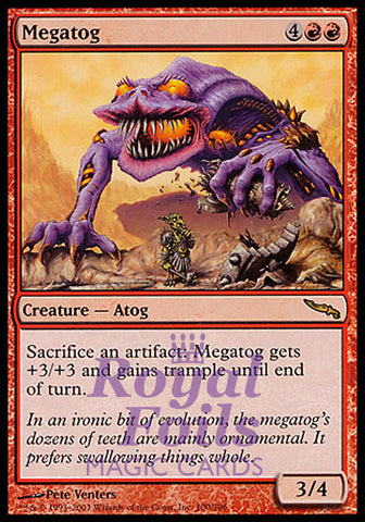 Megatog 1x FOIL MDN MTG Mirrodin Rare MINT red