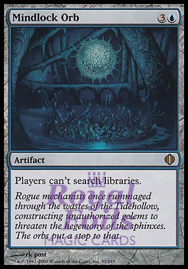 Mindlock Orb 1x FOIL ALA MTG Shards of Alara Rare MINT blue artifact
