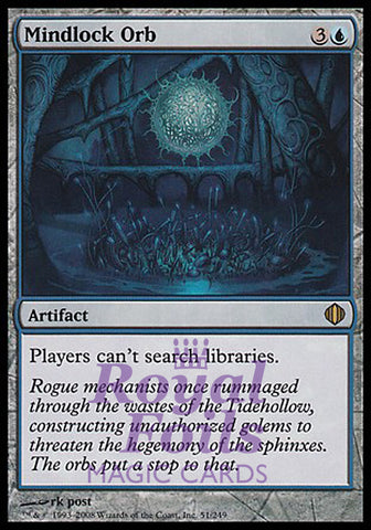 Mindlock Orb 1x FOIL ALA MTG Shards of Alara Rare MINT blue artifact