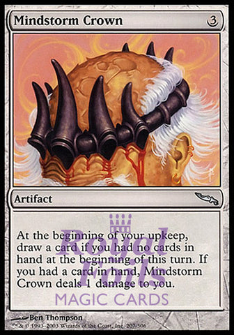 Mindstorm Crown 2x FOIL MDN MTG Mirrodin Uncommon MINT artifact