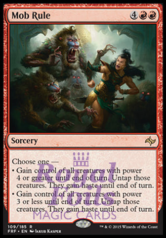 Mob Rule 1x FOIL FRF MTG Fate Reforged Rare MINT red