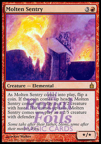 Molten Sentry 2x FOIL RAV MTG Ravnica Rare MINT red