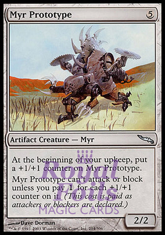 Myr Prototype 1x FOIL MDN MTG Mirrodin Uncommon MINT artifact