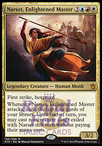 Narset Enlightened Master 1x FOIL KTK MTG Khans of Tarkir Mythic MINT blue red white
