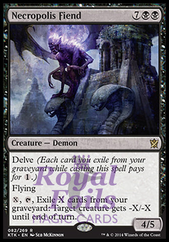 Necropolis Fiend 2x FOIL MTG KTK Khans of Tarkir Rare MINT black
