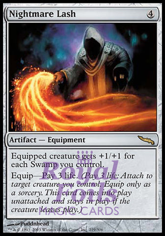 Nightmare Lash 1x FOIL MDN MTG Mirrodin Rare MINT artifact