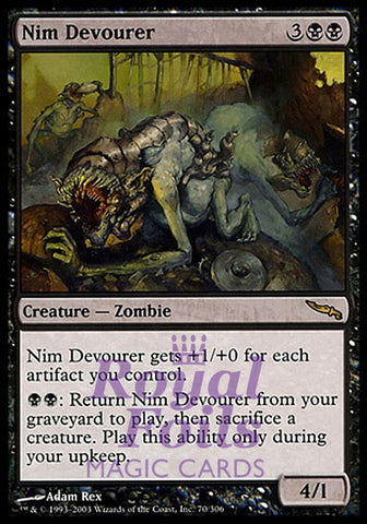 Nim Devourer 1x FOIL MDN MTG Mirrodin Rare MINT black