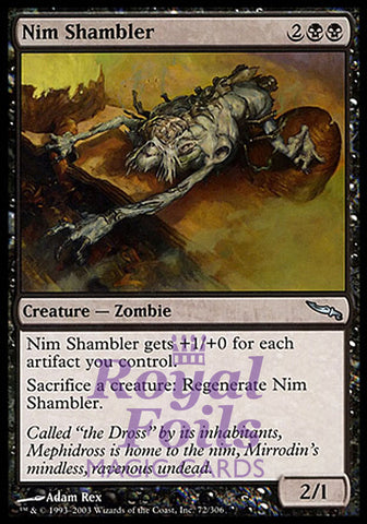 Nim Shambler 2x FOIL MDN MTG Mirrodin Uncommon MINT black