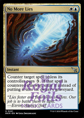 No More Lies 2x FOIL MTG Murders at Karlov Manor MKM Uncommon MINT white blue