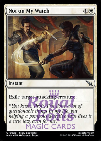 Not on My Watch 4x FOIL MTG Murders at Karlov Manor MKM Uncommon MINT white
