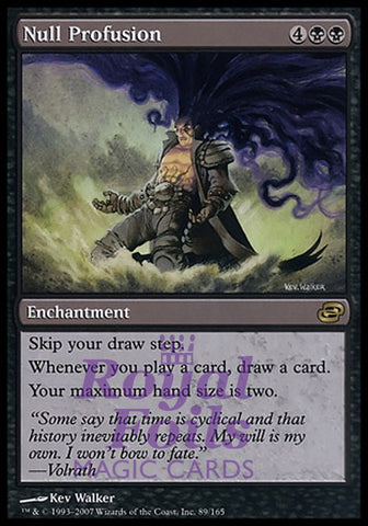 Null Profusion 1x FOIL PLC MTG Planar Chaos Rare NM black