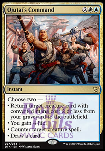 Ojutai's Command 1x FOIL DTK MTG Dragons of Tarkir Rare MINT white blue