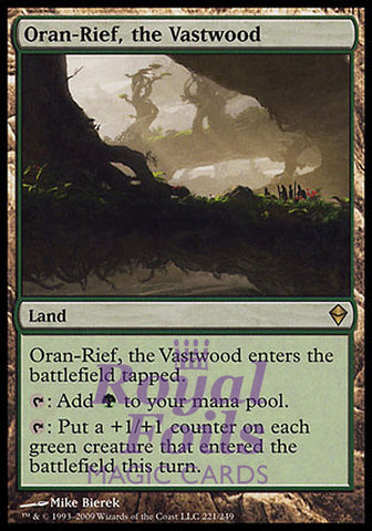 Oran-Rief, the Vastwood 1x FOIL ZEN MTG Zendikar Rare MINT green land