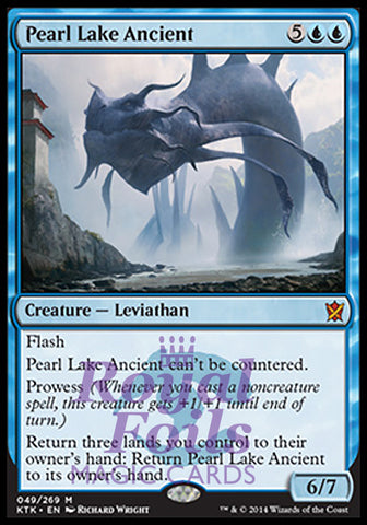 Pearl Lake Ancient 1x FOIL KTK MTG Khans of Tarkir Mythic MINT blue