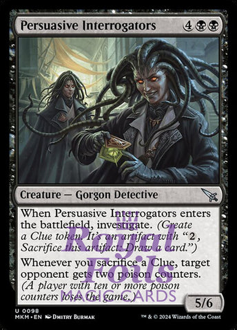 Persuasive Interrogators 4x FOIL MTG Murders at Karlov Manor MKM Uncommon MINT black
