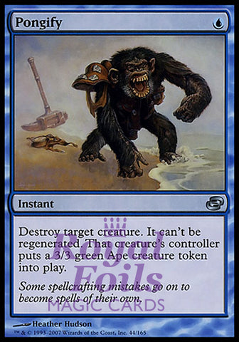 Pongify 1x FOIL PLC MTG Planar Chaos Uncommon MINT blue