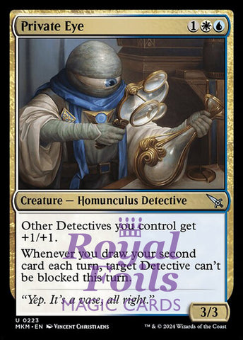 Private Eye 4x FOIL MTG Murders at Karlov Manor MKM Uncommon MINT white blue