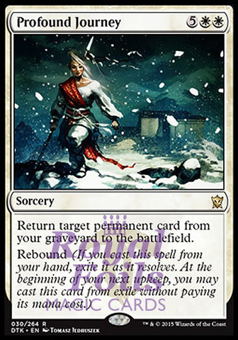 Profound Journey 2x FOIL DTK MTG Dragons of Tarkir Rare MINT white