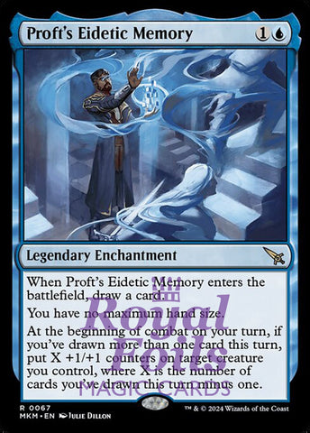 Proft's Eidetic Memory 1x FOIL MTG Murders at Karlov Manor MKM Rare MINT blue