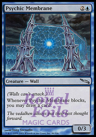 Psychic Membrane 2x FOIL MDN MTG Mirrodin Uncommon MINT blue