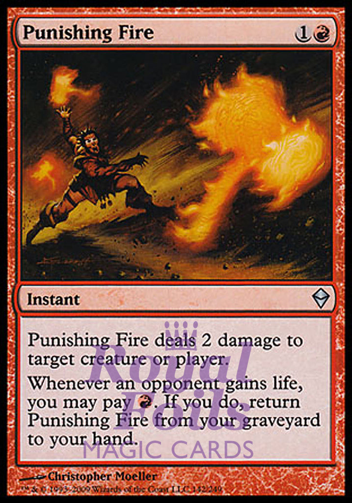 Punishing Fire 1x FOIL ZEN MTG Zendikar Uncommon MINT red