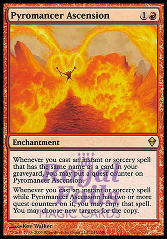 Pyromancer Ascension 1x FOIL ZEN MTG Zendikar Rare MINT red