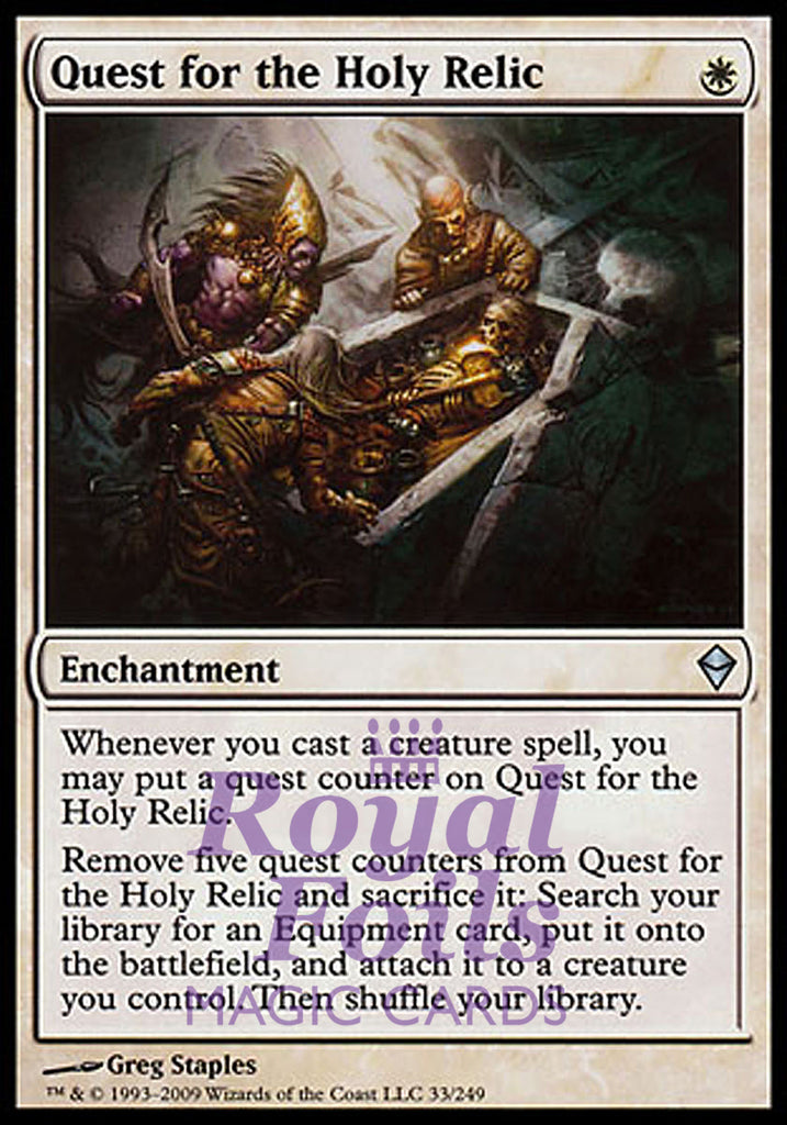 Quest for the Holy Relic 1x FOIL ZEN MTG Zendikar Uncommon MINT white