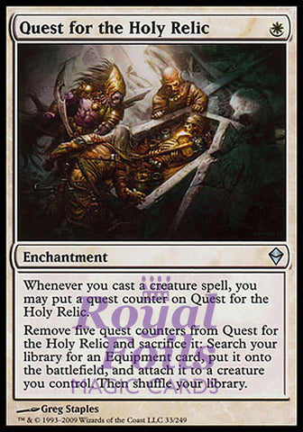 Quest for the Holy Relic 1x FOIL ZEN MTG Zendikar Uncommon MINT white