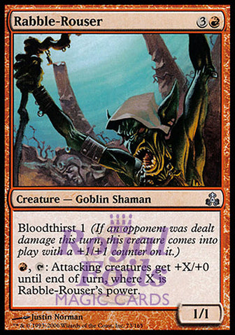 Rabble-Rouser 2x FOIL GPT MTG Guildpact Uncommon MINT red goblin