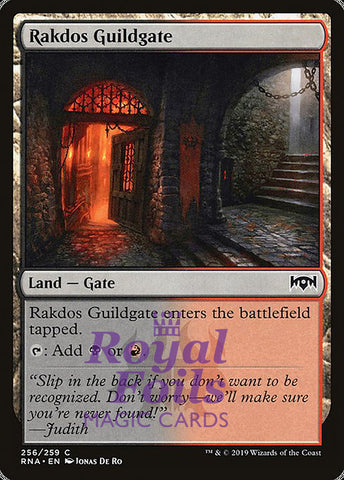 Rakdos Guildgate #256 4x FOIL RNA MTG Ravnica Allegiance Common MINT red black land