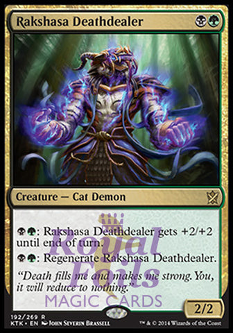 Rakshasa Deathdealer 1x FOIL MTG KTK Khans of Tarkir Rare MINT black green