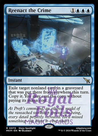 Reenact the Crime 2x FOIL MTG Murders at Karlov Manor MKM Rare MINT blue