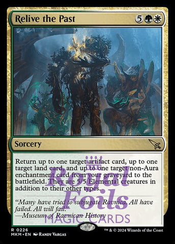 Relive the Past 2x FOIL MTG Murders at Karlov Manor MKM Rare MINT green white